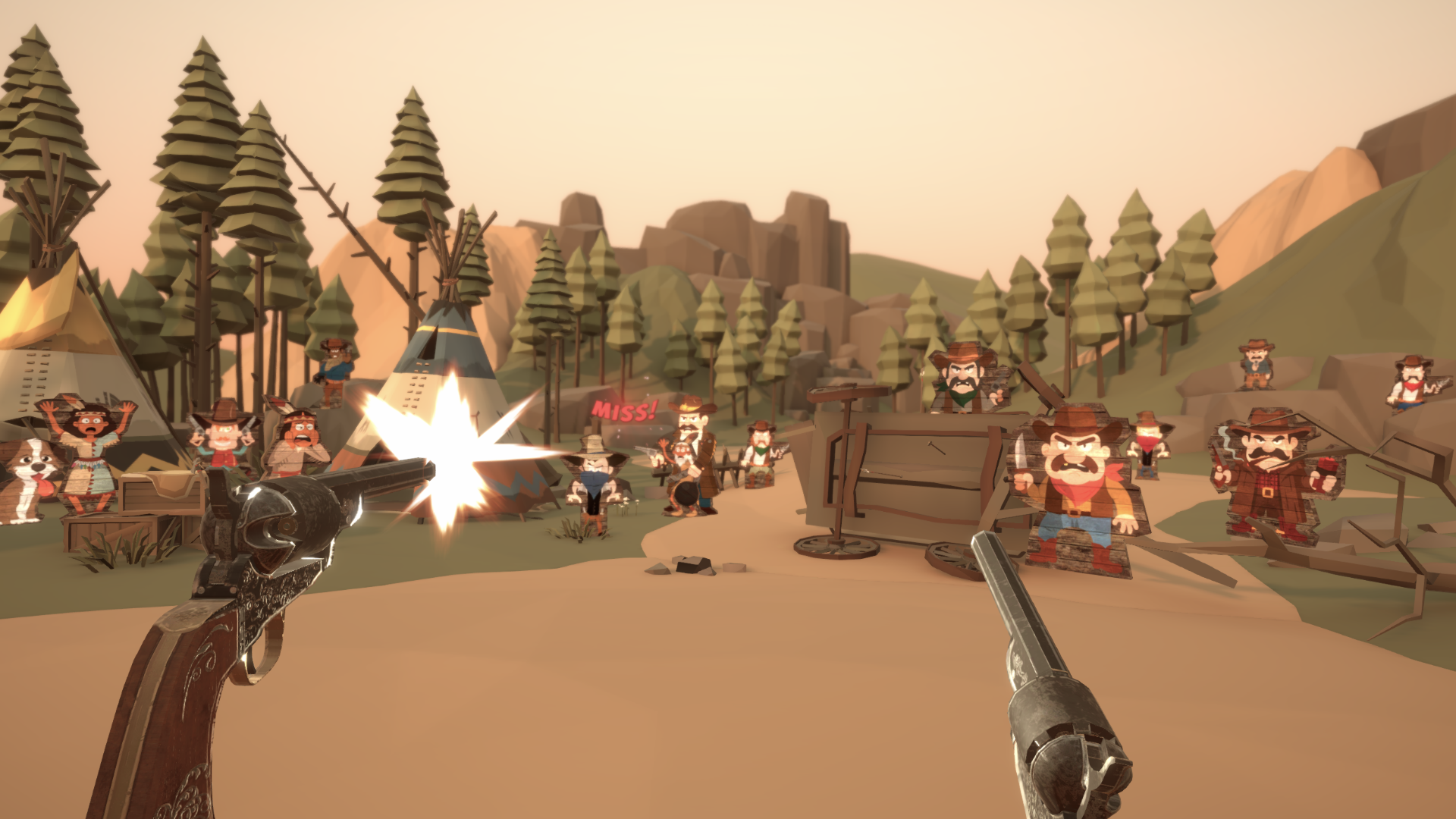 Wild West Panic screenshot - native camp